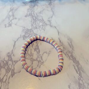 Clay bead bracelet